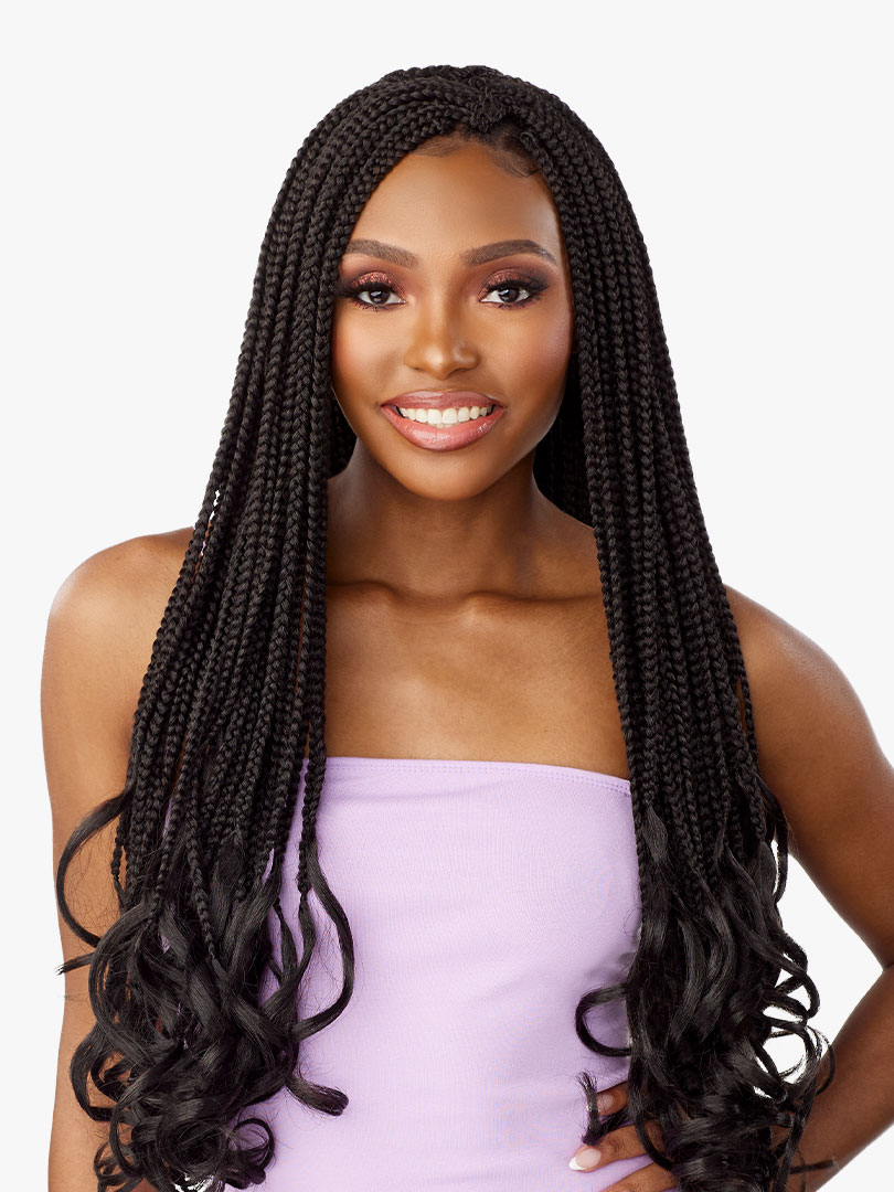 French Curl Crochet Braids  Long braids, Box braids hairstyles for black  women, Long hair styles